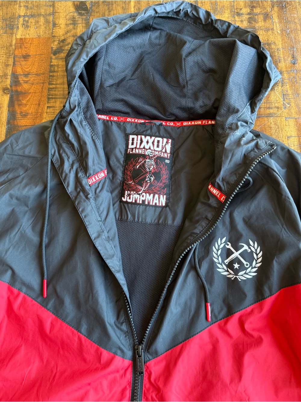Dixxon Flannel Co “Jumpman” Hooded Windbreaker – Men’s 2XL - Picture 9 of 11